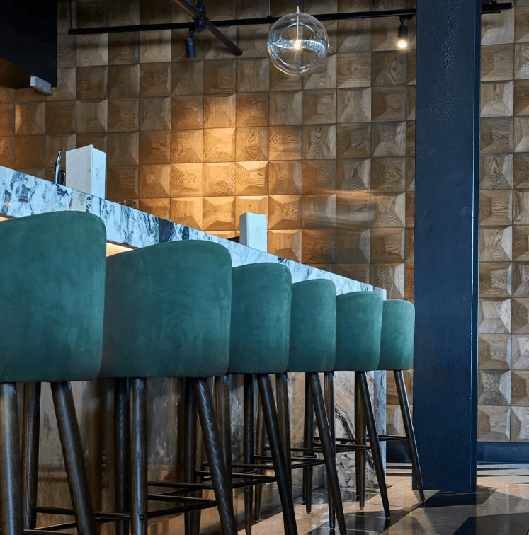 Bespoke commercial interior joinery and wall integration
